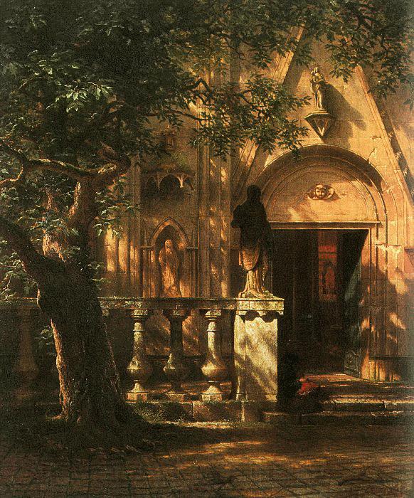 Albert Bierstadt Sunlight and Shadow Spain oil painting art